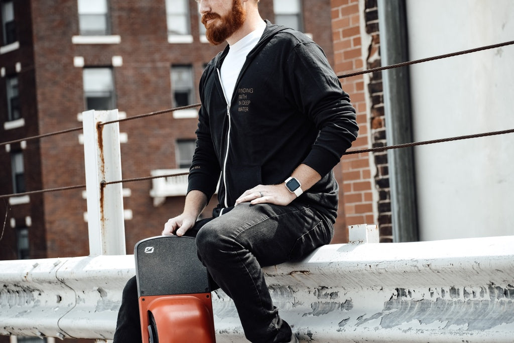 Finding Faith in Deep Water, Black Zip-Up